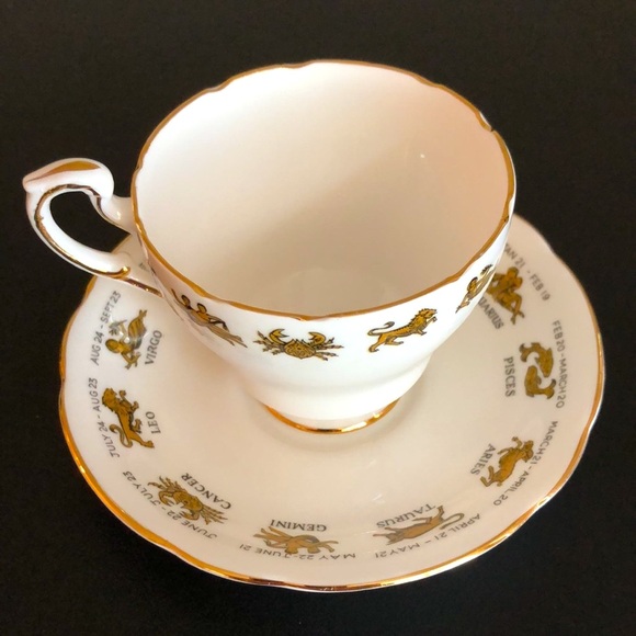 VIRGO Horoscope ‘Signs of the Zodiac’ Tea Cup & Saucer Birthday Aug 24-Sept 23 - Picture 7 of 9